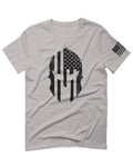 Military Come and Take Greek Molon Labe Spartan American Flag For men T Shirt