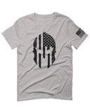 Military Come and Take Greek Molon Labe Spartan American Flag For men T Shirt