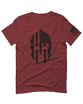 Military Come and Take Greek Molon Labe Spartan American Flag For men T Shirt