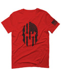 Military Come and Take Greek Molon Labe Spartan American Flag For men T Shirt