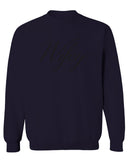 VICES AND VIRTUESS Letter Printed Wifey Couple Wedding Hubby Matching Bride men's Crewneck Sweatshirt
