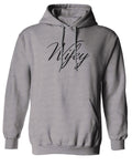 VICES AND VIRTUESS Letter Printed Wifey Couple Wedding Hubby Matching Bride Sweatshirt Hoodie