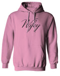 VICES AND VIRTUESS Letter Printed Wifey Couple Wedding Hubby Matching Bride Sweatshirt Hoodie