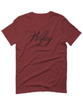 VICES AND VIRTUESS Letter Printed Wifey Couple Wedding Hubby Matching Bride For men T Shirt