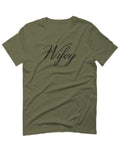 VICES AND VIRTUESS Letter Printed Wifey Couple Wedding Hubby Matching Bride For men T Shirt