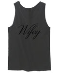 VICES AND VIRTUESS Letter Printed Wifey Couple Wedding Hubby Matching Bride men's Tank Top