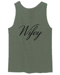 VICES AND VIRTUESS Letter Printed Wifey Couple Wedding Hubby Matching Bride men's Tank Top