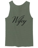 VICES AND VIRTUESS Letter Printed Wifey Couple Wedding Hubby Matching Bride men's Tank Top