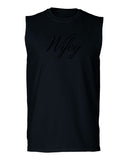 VICES AND VIRTUESS Letter Printed Wifey Couple Wedding Hubby Matching Bride men Muscle Tank Top sleeveless t shirt