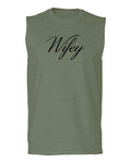 VICES AND VIRTUESS Letter Printed Wifey Couple Wedding Hubby Matching Bride men Muscle Tank Top sleeveless t shirt