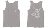 Front and Back Good Vibe Bones Hand Shaka Cool Vintage Hipster Graphic men's Tank Top