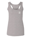 Front and Back Good Vibe Bones Hand Shaka Cool Vintage Hipster Graphic  women's Tank Top sleeveless Racerback