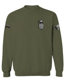 Grenade Guns Second Amendment American Rights Weapons men's Crewneck Sweatshirt