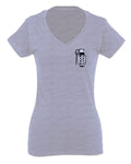 Grenade Guns Second Amendment American Rights Weapons Military For Women V neck fitted T Shirt