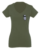 Grenade Guns Second Amendment American Rights Weapons Military For Women V neck fitted T Shirt