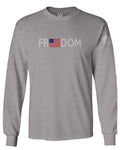 Freedom Grunt Proud American Flag Military Armour US USA mens Long sleeve t shirt