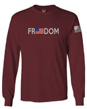 Freedom Grunt Proud American Flag Military Armour US USA mens Long sleeve t shirt