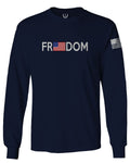 Freedom Grunt Proud American Flag Military Armour US USA mens Long sleeve t shirt