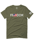 Freedom Grunt Proud American Flag Military Armour US USA For men T Shirt