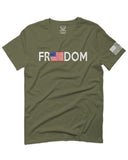 Freedom Grunt Proud American Flag Military Armour US USA For men T Shirt