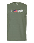 Freedom Grunt Proud American Flag Military Armour US USA men Muscle Tank Top sleeveless t shirt