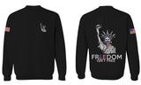 Front and Back Freedom Isn't Free Grunt 2nd Amendment Ammendment Guns Second men's Crewneck Sweatshirt