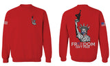 Front and Back Freedom Isn't Free Grunt 2nd Amendment Ammendment Guns Second men's Crewneck Sweatshirt