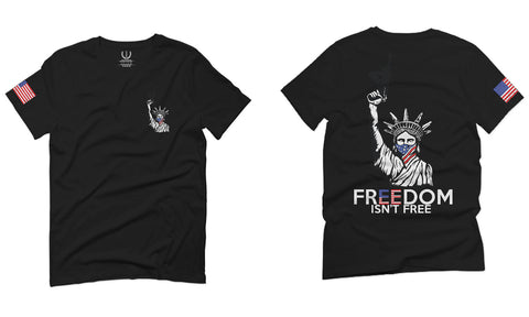 Front and Back Freedom Isn't Free Grunt 2nd Amendment Ammendment Guns Second For men T Shirt