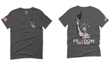 Front and Back Freedom Isn't Free Grunt 2nd Amendment Ammendment Guns Second For men T Shirt