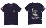Front and Back Freedom Isn't Free Grunt 2nd Amendment Ammendment Guns Second For men T Shirt