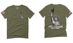 Front and Back Freedom Isn't Free Grunt 2nd Amendment Ammendment Guns Second For men T Shirt