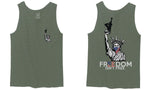 Front and Back Freedom Isn't Free Grunt 2nd Amendment Ammendment Guns Second men's Tank Top