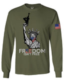 Freedom Isn't Free Grunt 2nd Amendment Ammendment Guns Second mens Long sleeve t shirt