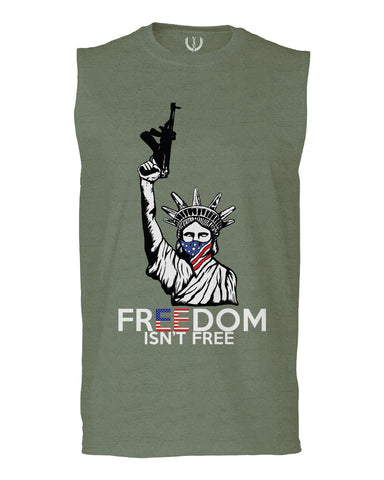 Freedom Isn't Free Grunt 2nd Amendment Ammendment Guns Second men Muscle Tank Top sleeveless t shirt