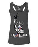 Freedom Isn't Free Grunt 2nd Amendment Ammendment Guns Second  women's Tank Top sleeveless Racerback