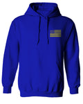 Yellow American Flag United States of America USA Military Sweatshirt Hoodie