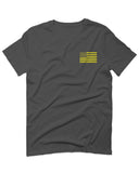 Yellow American Flag United States of America USA Military For men T Shirt