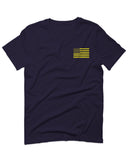 Yellow American Flag United States of America USA Military For men T Shirt