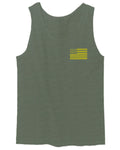 Yellow American Flag United States of America USA Military men's Tank Top