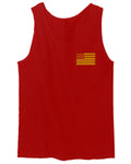 Yellow American Flag United States of America USA Military men's Tank Top