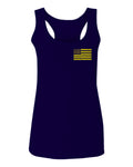 Yellow American Flag United States of America USA Military  women's Tank Top sleeveless Racerback
