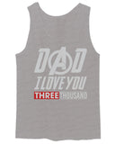DAD I Love 3000 The Best father's day gift men's Tank Top