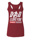 DAD I Love 3000 The Best father's day gift  women's Tank Top sleeveless Racerback