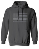 Gray America USA Patriotic American United States Vintage Flag Sweatshirt Hoodie