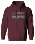 Gray America USA Patriotic American United States Vintage Flag Sweatshirt Hoodie