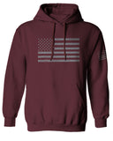 Gray America USA Patriotic American United States Vintage Flag Sweatshirt Hoodie