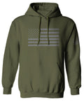 Gray America USA Patriotic American United States Vintage Flag Sweatshirt Hoodie