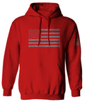 Gray America USA Patriotic American United States Vintage Flag Sweatshirt Hoodie