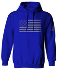 Gray America USA Patriotic American United States Vintage Flag Sweatshirt Hoodie