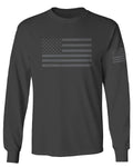 Gray America USA Patriotic American United States Vintage Flag mens Long sleeve t shirt